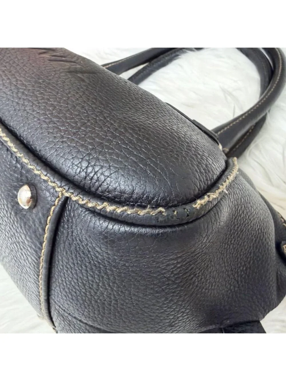 Chanel Leather Mini Boston Bag